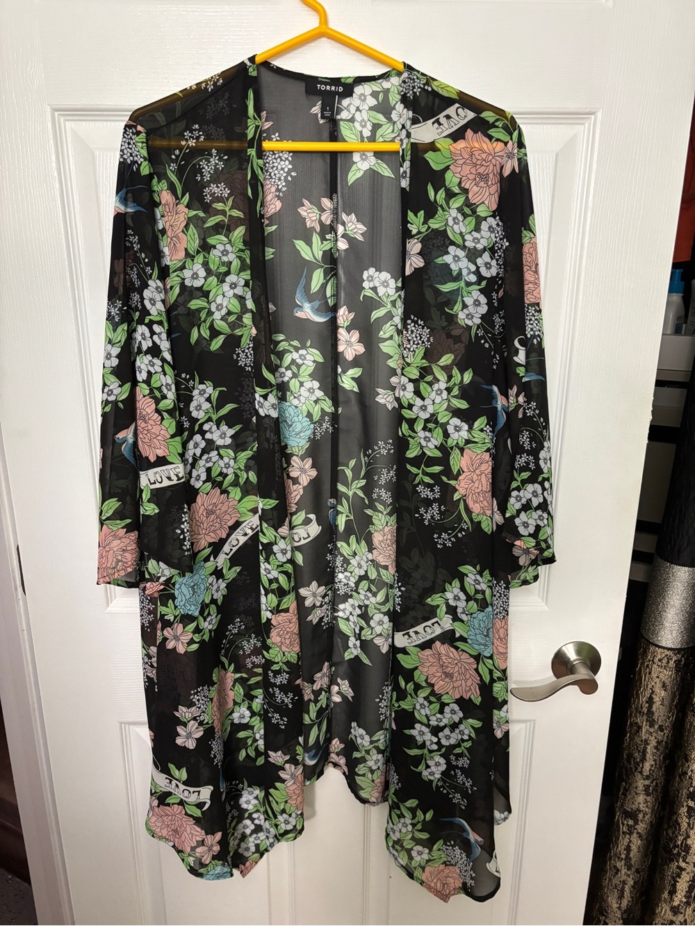 Torrid Sheer Floral Duster/Kimono